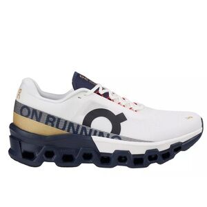 On Running Womens White and Gold Athletic Shoes 8.5